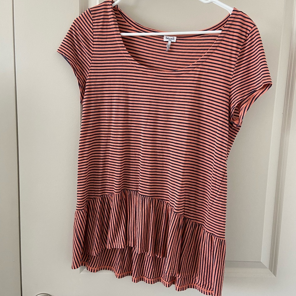 Splendid Peplum Shirt Medium